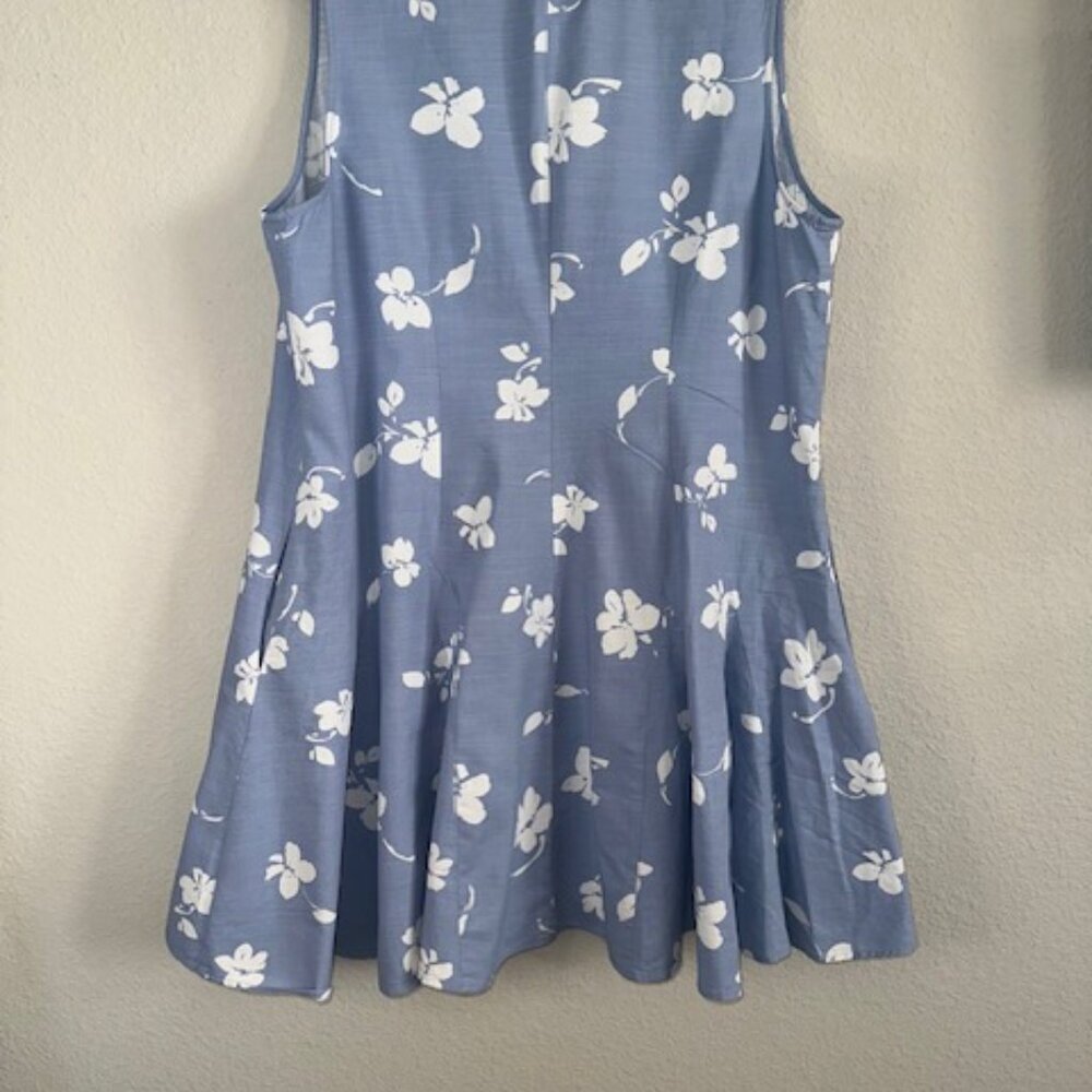 Universal Thread Blue Floral Midi Dress - Picture 4 of 8